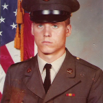 Pvt. Richardson, Basic Training photo, c. July 1973.