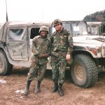 Maj. Richardson, somewhere in Bosnia, Apr. 1996